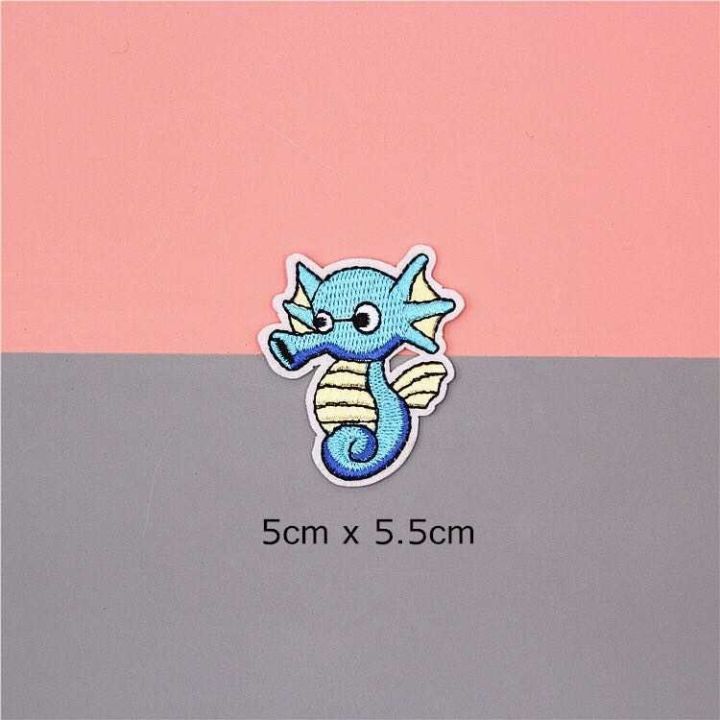 cod-sea-life-embroidery-cloth-stickers-starfish-killer-dolphin-manta-ray-hand-account-clothes-patch