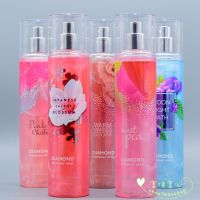 BBW Fragrance Body Glitter Bright Pearl Spray Japanese Cherry Blossom Vanilla Sugar 236ml Bath Body Works