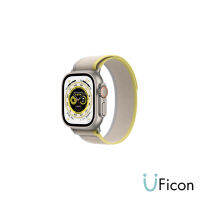 Apple Watch Ultra GPS + Cellular, 49mm Titanium Case with Trail Loop [iStudio by UFicon]