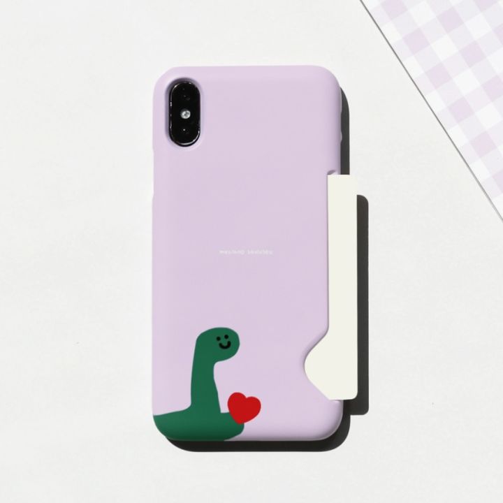korean-phone-case-momo-take-my-heart-5-types-slim-card-cute-hand-made-cute-unique-design-samsung-compatible-for-iphone-8-xs-xr-11pro-11-12-12pro-mini-samsung-korea-made