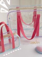 ✻❀▬ Waterproof swimming storage bag pvc plastic transparent jelly bag beach bag rafting travel bath handbag