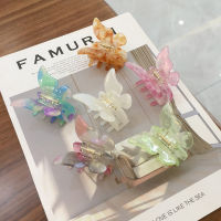 Butterfly Hair Clip Colorful Cute Stereoscopic Resin Transparent Head Clip Hairpin Hair Accessories for Women High Quality