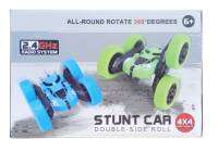 Worktoys รถบังคับ Stunt car Double-Side Roll  หมุนได้ 360 องศา(สีเขียว)