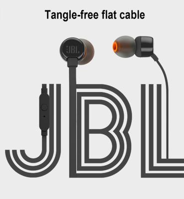 JBL T110 Original 3.5mm Wired Earphones Stereo Music Deep Bass Earbuds Headset Sports Earphone In-line Control Hands-free
