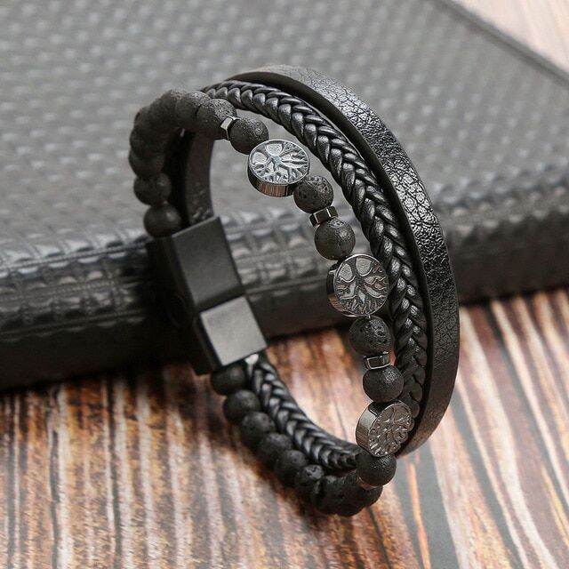 3-4-layer-high-quality-hand-woven-leather-bracelets-men-trendy-punk-magnetic-clasp-braided-charm-bracelet-jewelry-gift-wholesale