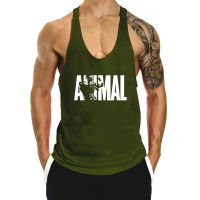 （Ready Stock)? Fitness Sports Vest Mens Muscle Loose Sling Letter Personality Trendy Cotton Bodybuilding Vest ZV