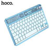 HOCO Transparent Bluetooth 5.0 Wireless Keyboard Rechargeable For Laptop Tablet LED Light Ultra-Slim Keyboard For iPad Windows