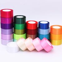 25Yards/roll 40mm Polyester Ribbon Wrapping Christmas Party Home DIY Gift Packaging Wedding Decoration Tapes Handmade Ribbons Gift Wrapping  Bags