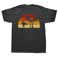 Vintage Sunset Surfing Surfers T Shirts Graphic Cotton Streetwear Short Sleeve Birthday Gifts Summer Style T shirt Mens Clothing XS-6XL