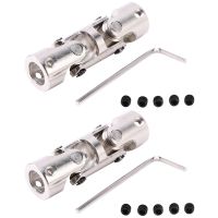 2X Rc Double Universal Joint Cardan Joint Gimbal Couplings With Screw4X4mm