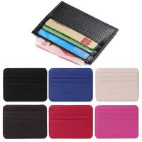 6 Color Card Holder Men 39;s Business Pocket Slim Thin ID Credit Card Money Holder Wallet Faux leather Man Card Case Wallets