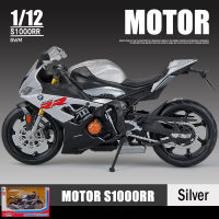 1:12 BMW S1000RR 2021 Die Cast Motorcycle Model Toy Vehicle Collection Autobike Shork-Absorber Off Road Autocycle Toys Car