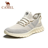 Camel รองเท้าลำลองผู้ชาย,รองเท้าผ้าใบตาข่ายน้ำหนักเบาระบายอากาศได้ดี