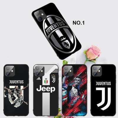 Casing หรับ iPhone 14 13 11 Pro Max 11 Mini 8+ 8 Plus 79MB Juventus Football Club Pattern Phone เคสโทรศัพท์ อ่อนนุ่ม TPU Shockproof Black ปก