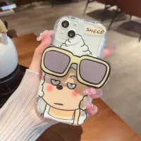 เคสสำหรับไอโฟน14 13 12 11 Pro Max X XR Xs Max 8 7 6S Plus SE 2020การ์ตูนน่ารักพร้อมกรอบ3D เคส TPU นิ่มขอบโค้งหยัก