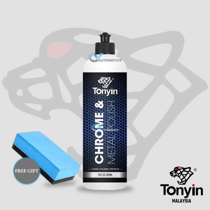 TONYIN Chrome & Metal Polish 300ml Chrome Polish Stainless Steel