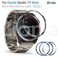 Zionia สำหรับ Garmin Quatix 7X Solar Quatix7X Solar  พลังงานแสงอาทิตย์นาฬิกาฝาแหวนกาวที่ครอบคลุมกรณีป้องกันรอยขีดข่วนกรณีสแตนเลสสมาร์ทนาฬิกาสปอร์ตอุปกรณ์ทดแทน