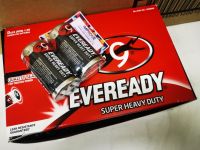 EVEREADY Super Heavy Duty Carbon Zinc ถ่าน ไซส์ D (R20) 1.5V  แท้ประกันศูนย์-ถ่านตราแมว 9 ชีวิต