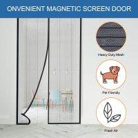 Punch-free Magnetic Mosquito Net Screen Door Curtain Automatic Fiberglass Mesh Curtain Summer Anti Bug Kitchen Sticker Curtain Decorative Door Stops