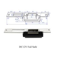 ตัวล็อคการโจมตีด้วยไฟฟ้าแบบแผงยาว Dc12v หรือ Dc24v แผงยาวไม่สามารถรักษาความปลอดภัยประเภท Nc หรือไม่ก็ไม่ผ่านการป้องกันขอบ B 12V ล้มเหลว