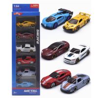 6PcsSet 1:64 Diecast Alloy Sports Toy Car Model Christmas Decorations Mini kids Sliding Car Set Multi-style Gift For Children