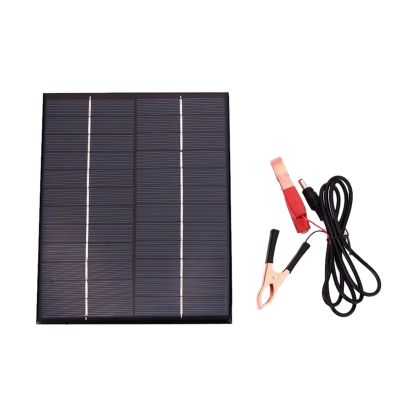 5.5W 12V Solar Panel Battery Charger Board Waterproof Polycrystalline Plate Outdoor Emergency Charging Board For Boat Car Motorcycle Outdoor