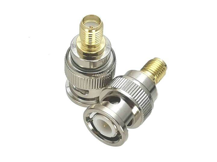 1pcs-connector-bnc-male-plug-to-sma-female-jack-rf-adapter-coaxial-high-quanlity-electrical-connectors