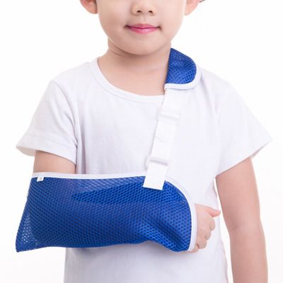 Kids Arm Sling Medical Shoulder Immobilizer Rotator Cuff Wrist Elbow Forearm Support Brace Strap for Broken Fractured Arm