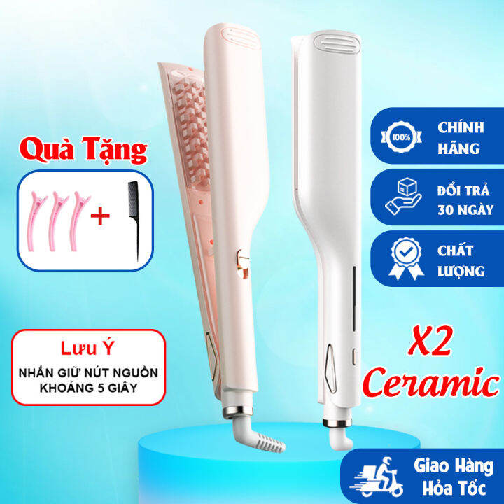 Máy ép tóc dập xù mì sẽ giúp bạn tạo ra những đường nét xoăn hoàn hảo và bồng bềnh cho mái tóc của mình. Bạn sẽ có một mái tóc đầy sức sống và năng động chỉ trong vài giây. Nhấn vào hình ảnh để khám phá thế giới của các thiết bị chăm sóc tóc tuyệt vời này nhé!