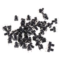 HITN 50pcs 6*6*8mm สัมผัสปุ่มกดสวิทช์ Tact Switch Micro Switch 4-Pin