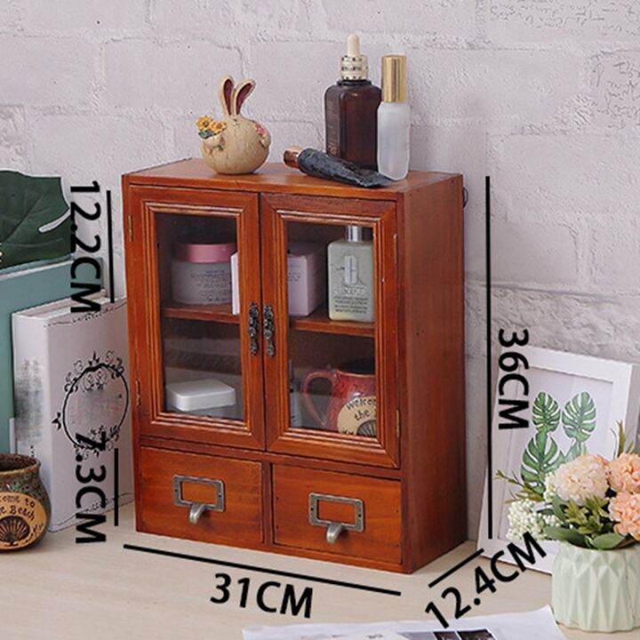 korean-ins-wind-retro-old-wooden-desktop-storage-cabinet-drawer-type-cosmetic-storage-box-perfume-storage-cabinet