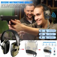 Electronic Shooting Ear Protection Sound Amplification Anti-noise Earmuffs Hunting Ear Defender Hearing BT adapter can be added