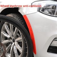 2PCS Silicone Car Anti-collision Strip Universal Bumper Wheel Eyebrow Anti-scratch Glue Sticker Decorative Strip Auto Protector Car Door Protection