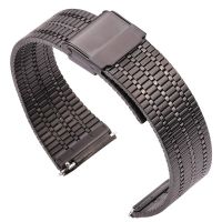 Stainless Steel Watch Bracelet Band 20mm 22mm Thin Breathable Women Men Strap Quick Release Spring Bar Watchband Straps