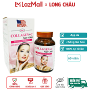 Viên uống trắng da Collagen +C Type 123 sắng đẹp da- Lọ 60v