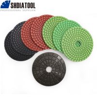 SDIATOOL 8pcs/set 4 Professional Diamond Flexible Polishing Pads 100mm Ceramic Tile Sanding Discs Premium quality Grinding Disc