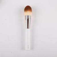 High-End แปรงปัดแก้มขนาดใหญ่แบรนด์ Smooth Precision Flawless Foundation Blush Brushes สีขาว