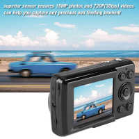 Portable Mini Camera 16MP 16X Zoom HD Digital Camera Video Camcorder with 2.4in LCD Screen