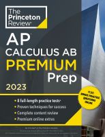 หนังสืออังกฤษใหม่ Princeton Review AP Calculus AB Premium Prep, 2023 : 8 Practice Tests + Complete Content Review + Strategies &amp; Techniques (College Test Preparation) [Paperback]