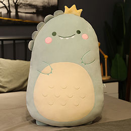 Cute Elastic Animal Toy Plush Stuffed Bear Penguin Dino Pig Huggable Plushie Pillow Friend with Zipper 456080cm