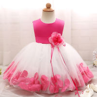 Summer New Three-dimensional Flower Girls Dresses Lace Little Girls Princess Dresses For Girls Evening Show Wedding Dresses