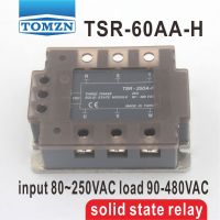 TSR-60AA-H สามเฟสแรงดันสูงประเภท SSR อินพุต80 ~ 250VAC โหลด90-480VAC เฟสเดียว AC โซลิดสเตตรีเลย์