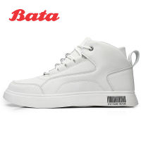 Bata รองเท้าหนัง PU ลำลองสำหรับผู้ชาย,รองเท้าแฟชั่นส้นเตี้ยผูกเชือกรองเท้าขับรถสำหรับฤดูใบไม้ผลิฤดูใบไม้ร่วง