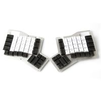 1เซ็ต Ergodox Ergo PBT ที่สำคัญหมวกทั้งสองมือแยกวิศวกรรมแป้นพิมพ์ DSA รายละเอียดเลเซอร์แกะสลักปุ่มกดสำหรับ MX สวิทช์