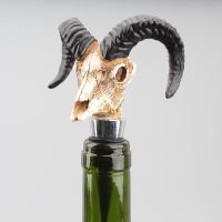 Antelope Horn Skull Wine Bottle Stopper Creative Home Decoration Water Buffalo Skull Red Wine Champagne Stopper Bar Wine Tools