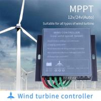 Wind Generator Controller DC 12/24V MPPT Charge Controller Waterproof 800W Mini Wind Turbine Generator Controller fitting