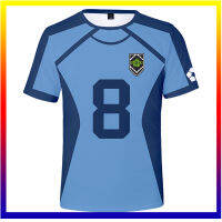 Blue Lock T-shirt Anime Football Team,แขนสั้นแฟชั่นสบาย ๆ,เสื้อยืดหลวมพิมพ์ 3D,เสื้อยืดผลิตภัณฑ์สำหรับผู้ชาย,,