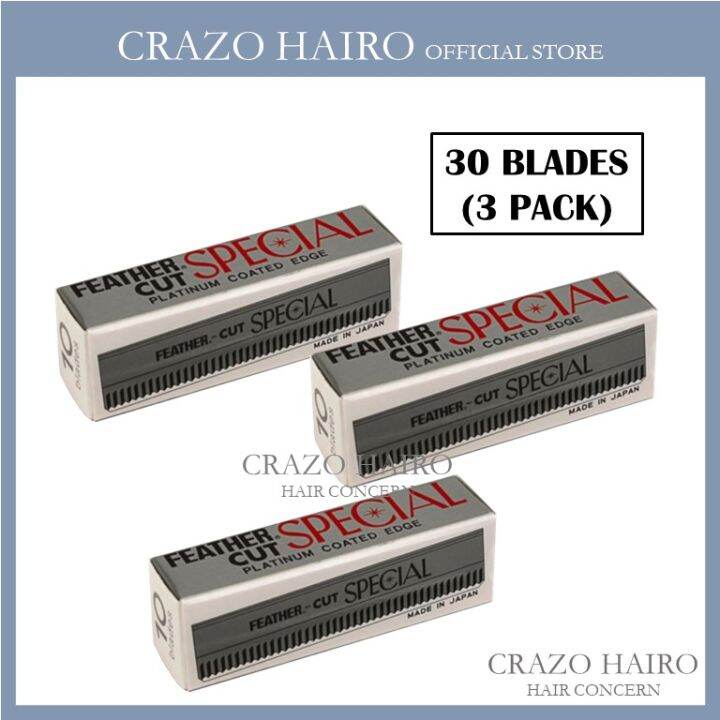 Feather Cut Hair Razor Blades Made In Japan ORIGINAL (10 Blades) Lazada