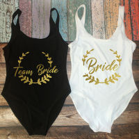 S-3XL Team Bride Swimsuit Glitter Gold Women Squad Swimwear Bachelorette Party Swimsuit Summer Beatchwear Bathing Suit