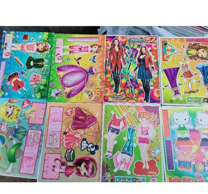 assorted character paper doll toy 20pcs per pack classic toys Lazada PH